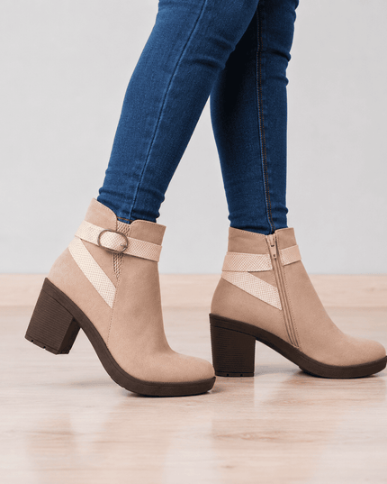 Botines Mujer Wavre - Topo