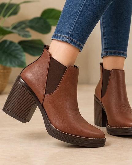Botines Mujer Infany - Marron