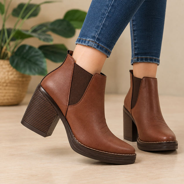 Botines Mujer Infany - Marron