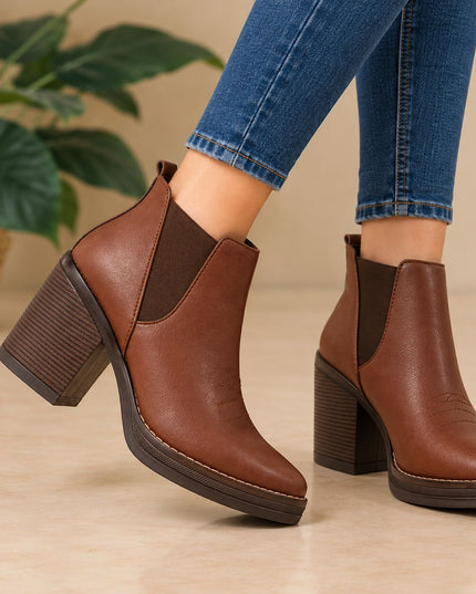 Botines Mujer Infany - Marron