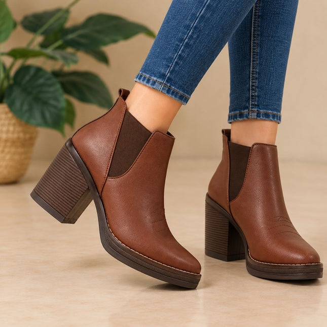Botines Mujer Infany - Marron