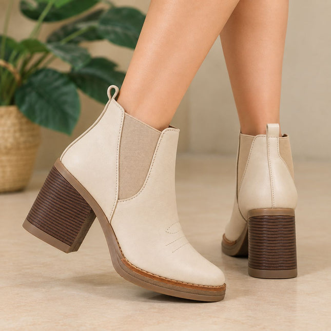 Botines Mujer Infany - Nude