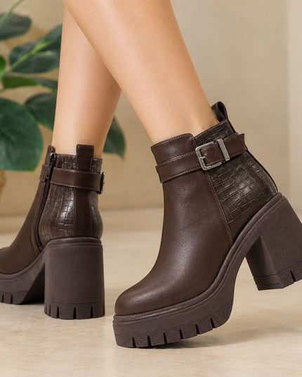Botines Mujer Kaliro - Marron