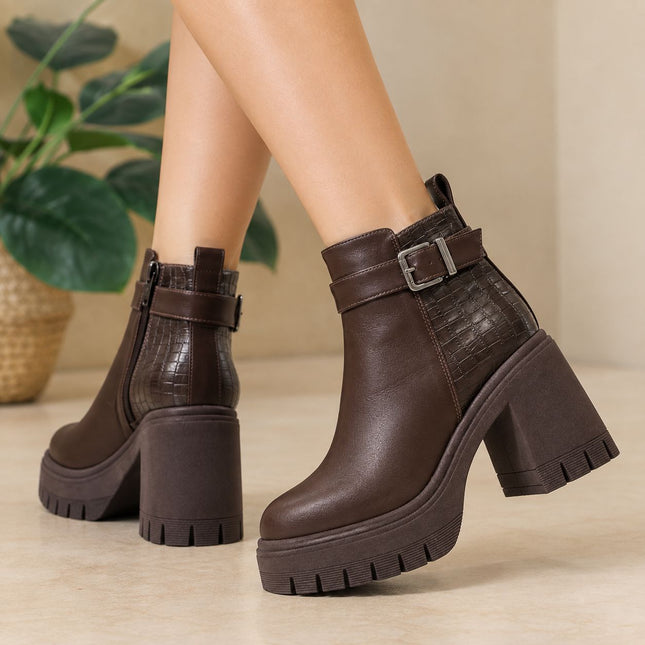 Botines Mujer Kaliro - Marron