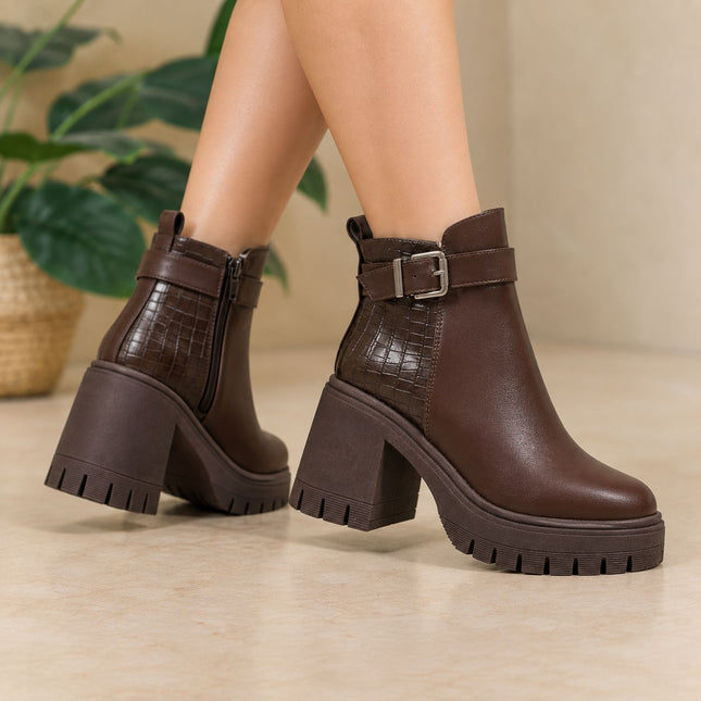 Botines Mujer Kaliro - Marron
