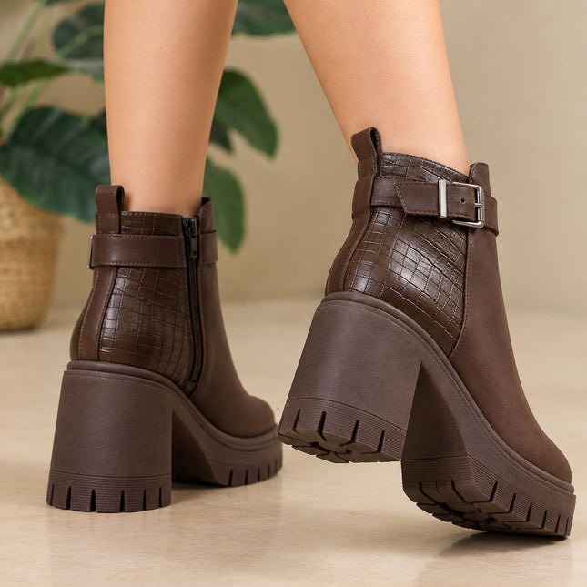 Botines Mujer Kaliro - Marron