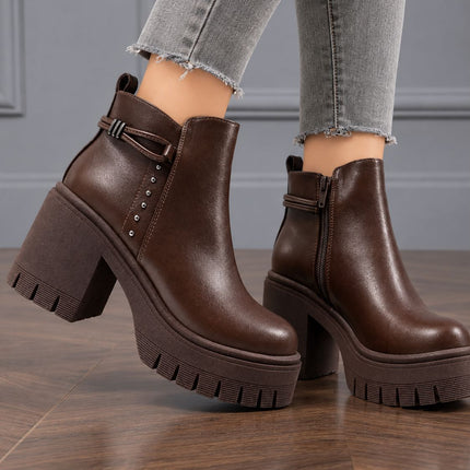 Botines Mujer Nuvia - Marron