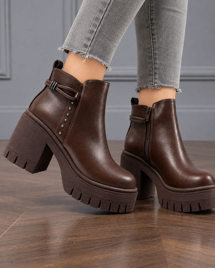 Botines Mujer Nuvia - Marron