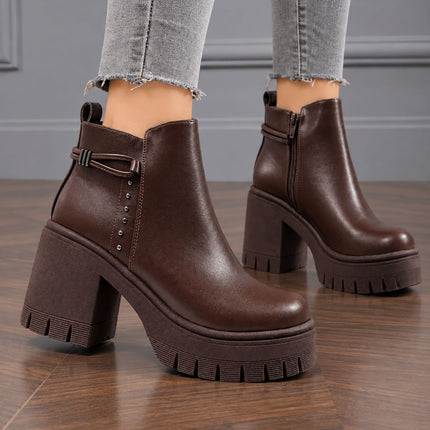 Botines Mujer Nuvia - Marron