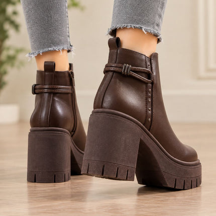 Botines Mujer Nuvia - Marron