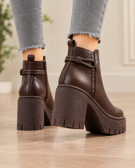 Botines Mujer Nuvia - Marron
