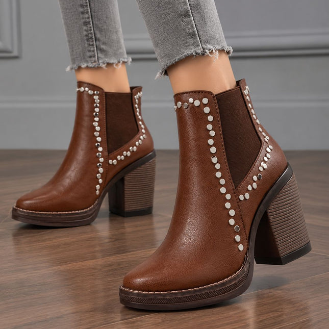 Botines Mujer Rivali - Marron