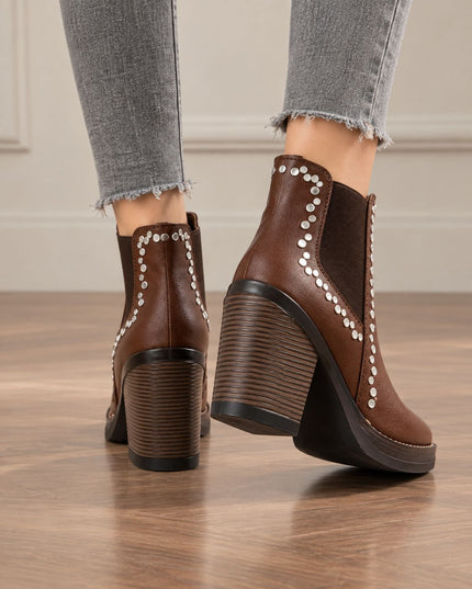 Botines Mujer Rivali - Marron