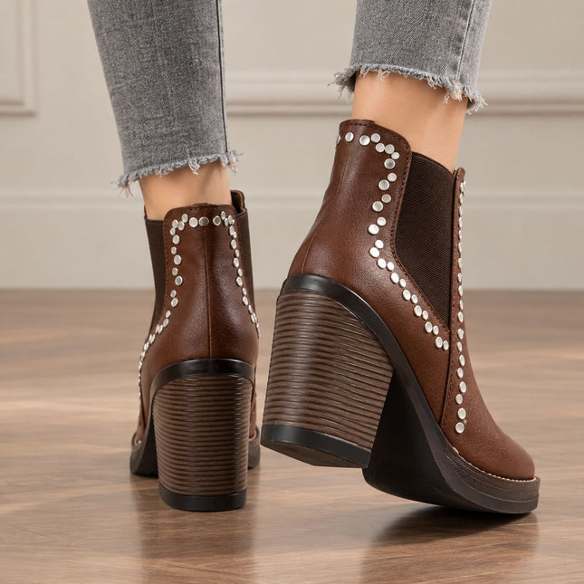 Botines Mujer Rivali - Marron