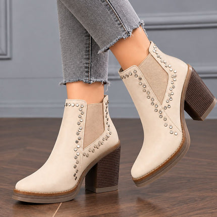 Botines Mujer Rivali - Nude