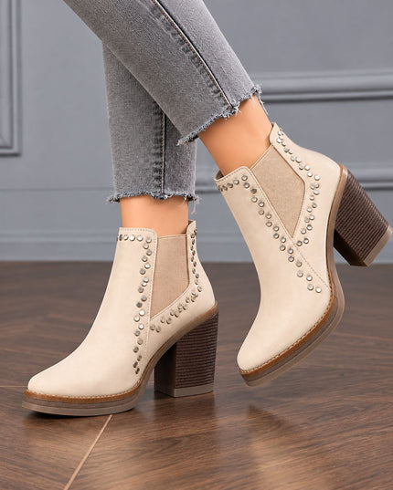 Botines Mujer Rivali - Nude