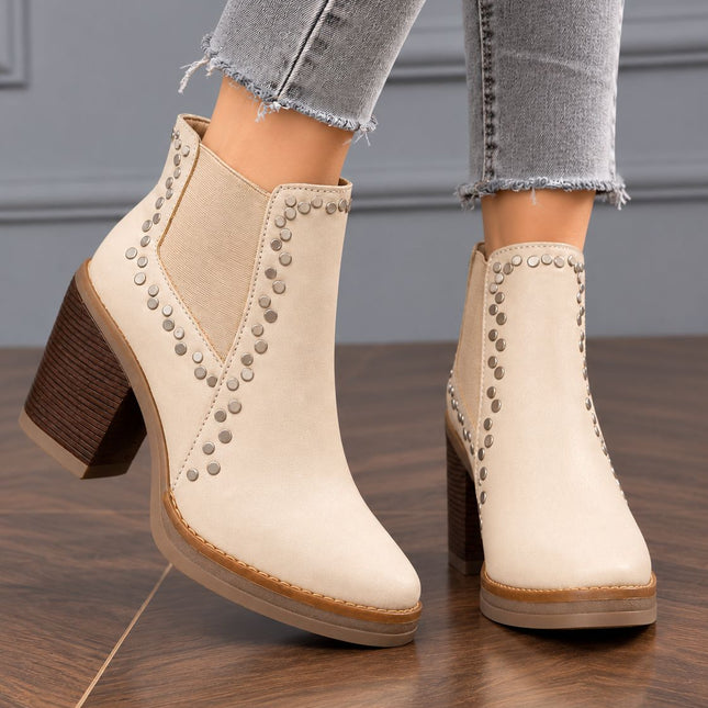 Botines Mujer Rivali - Nude