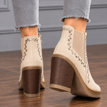 Botines Mujer Rivali - Nude