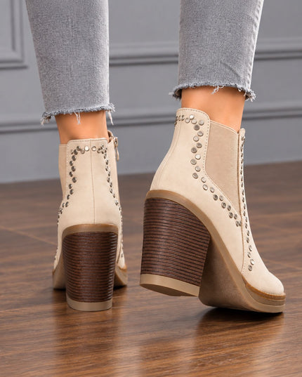 Botines Mujer Rivali - Nude