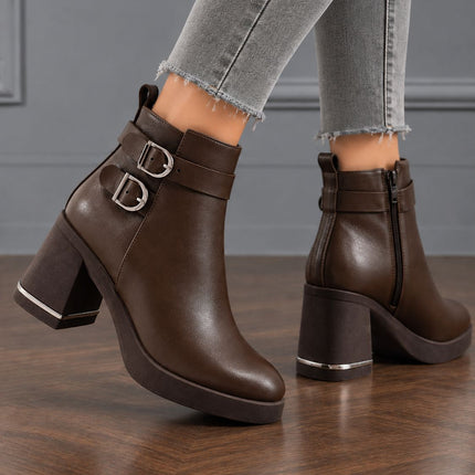 Botines Mujer Yamy - Marron