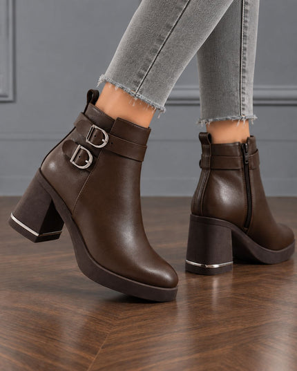 Botines Mujer Yamy - Marron