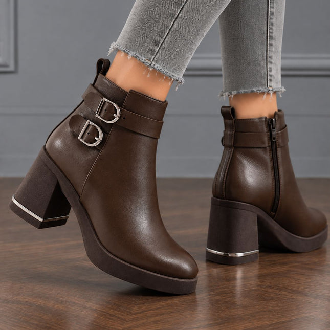 Botines Mujer Yamy - Marron