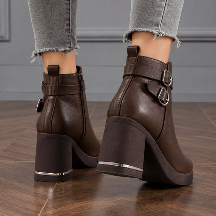 Botines Mujer Yamy - Marron