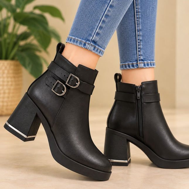 Botines Mujer Yamy - Negro