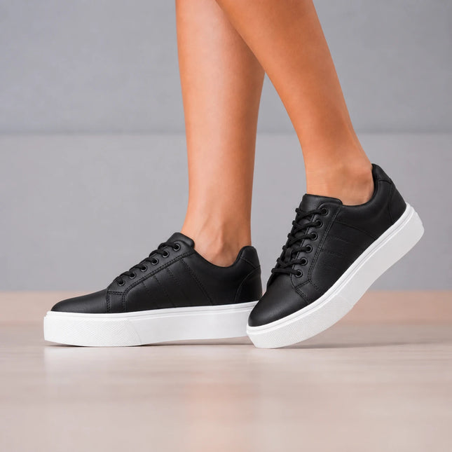 Zapatillas Urbanas Mujer Burno - Negro