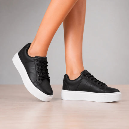 Zapatillas Urbanas Mujer Burno - Negro