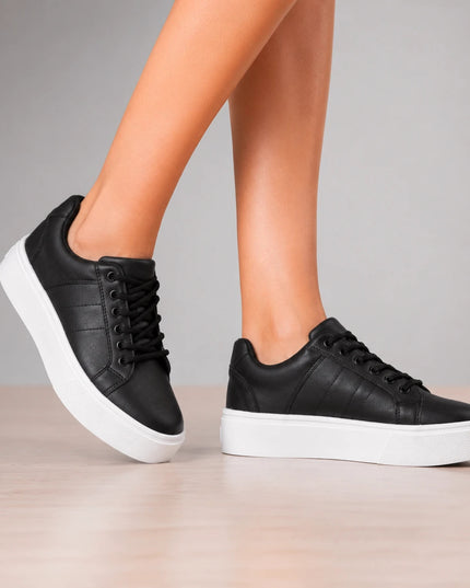 Zapatillas Urbanas Mujer Burno - Negro