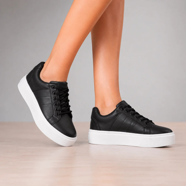Zapatillas Urbanas Mujer Burno - Negro