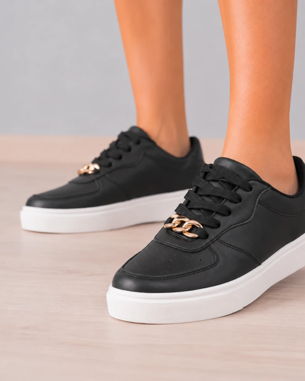 Zapatillas Urbanas Mujer Buenos Aires - Negro
