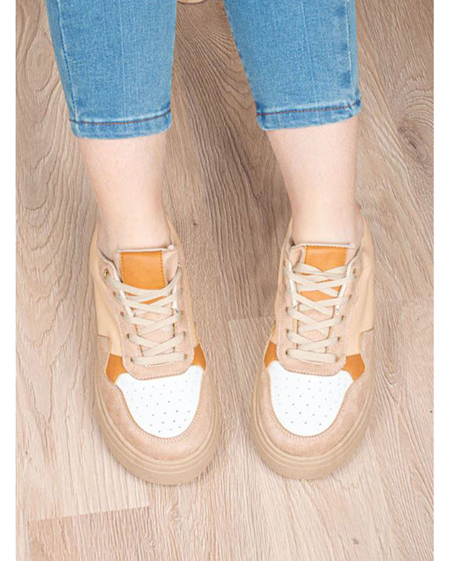 Zapatilla Cancun - Beige Blanco