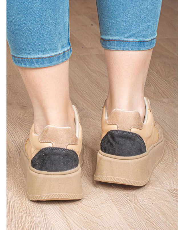 Zapatilla Cancun - Beige Blanco
