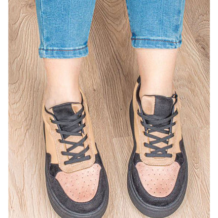 Zapatillas Urbanas Mujer Cancun - Beige Rosado