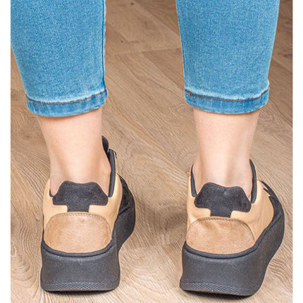 Zapatillas Urbanas Mujer Cancun - Beige Rosado