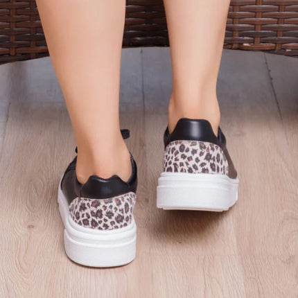 Zapatilla Cartagena - Negro Print Plateado