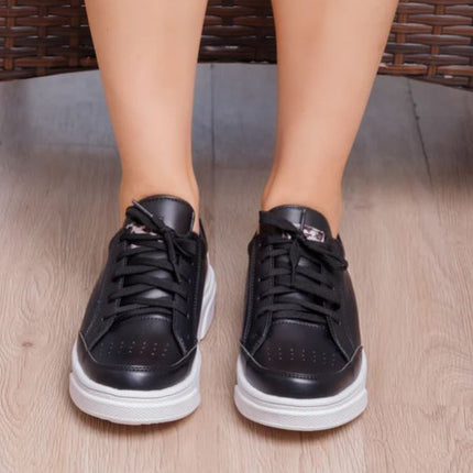 Zapatilla Cartagena - Negro Print Plateado