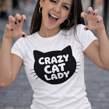 Polo Mujer - Crazy Cat Lady