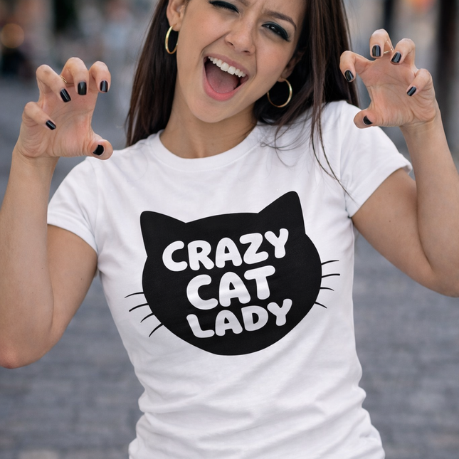 Polo Mujer - Crazy Cat Lady