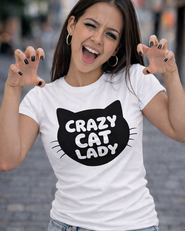 Polo Mujer - Crazy Cat Lady