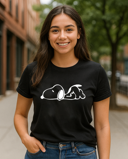 Polo Mujer - Snoopy durmiendo