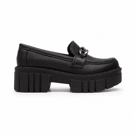 Mocasines Mujer Antalya - Negro Serpiente