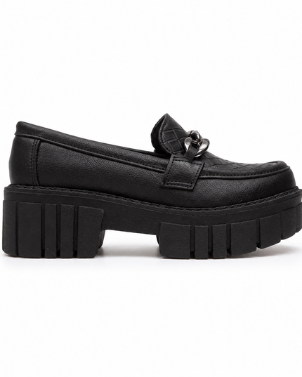 Mocasines Mujer Antalya - Negro Serpiente