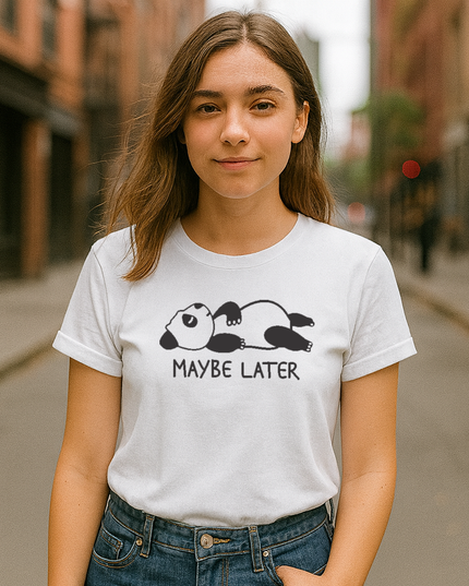 Polo Mujer - Panda Maybe Later