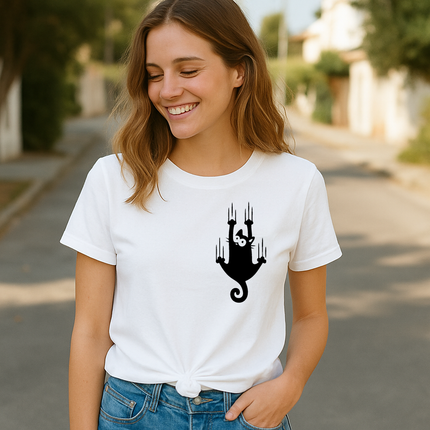 Polo Mujer - Gato arañando
