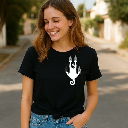 Polo Mujer - Gato arañando