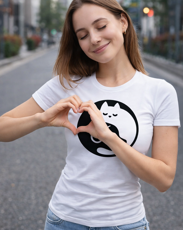 Polo Mujer - GATO Y PERRO