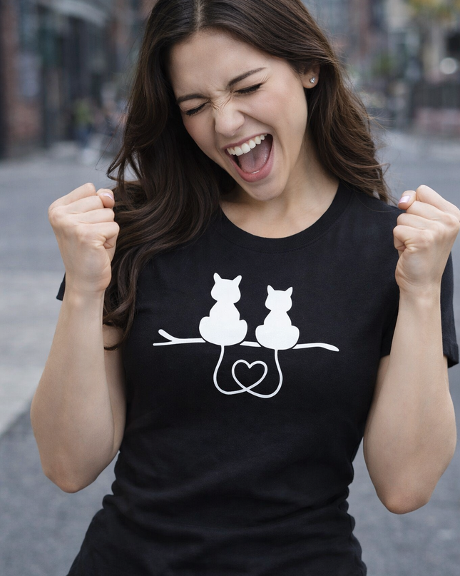 Polo Mujer - Gatos Enamorados